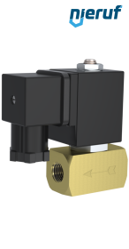 Solenoid valve DN2,5 G 1/4" Inch brass MV08 FKM 24V DC