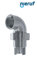 Malleable cast iron fitting union ellbow no. 97, DN25 - 1" inch galvanized Malleable cast iron fitting union ellbow no. 97, DN25 - 1" inch galvanized