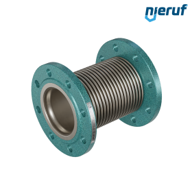 Axial expansion joint DN100 Type KP03 steel-flanges and sleeve made of stainless steel