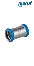 Press Fitting Coupling F x F DN65 - 76,1 mm stainless steel