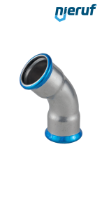Elbow Pressfitting 45° F x F DN12 - 15,0 mm stainless steel Elbow Pressfitting 45° F x F DN12 - 15,0 mm stainless steel