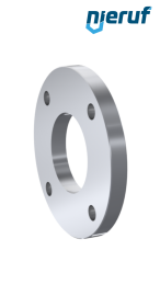 Flat flange DN80 PN10/16 EN1092-1 01 A 1.4541