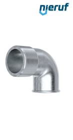Malleable cast iron fitting elbow no. 92, DN15 - 1/2" inch galvanized