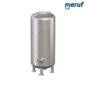Pressurized water vessel vertical BE04 6000 liter, 0-10 bar, stainless steel