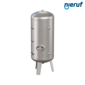 Pressurized water vessel vertical BE04 150 liter, 0-6 bar, stainless steel
