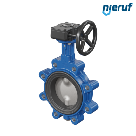 Butterfly valve AK02 DN 100 PN10-PN16 FDA Worm gear